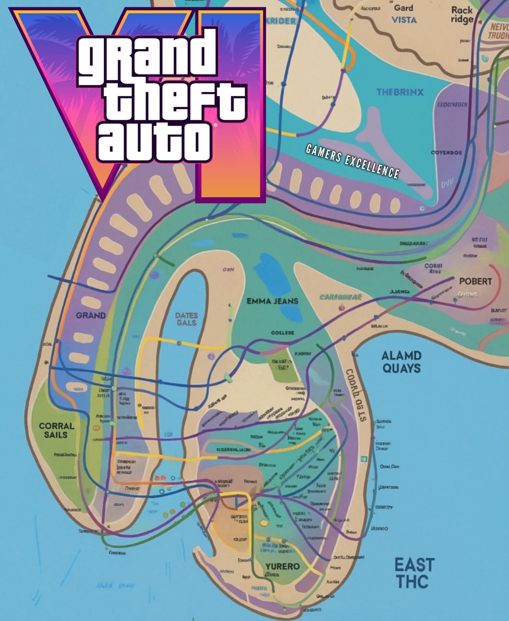 El mapa del GTA VI